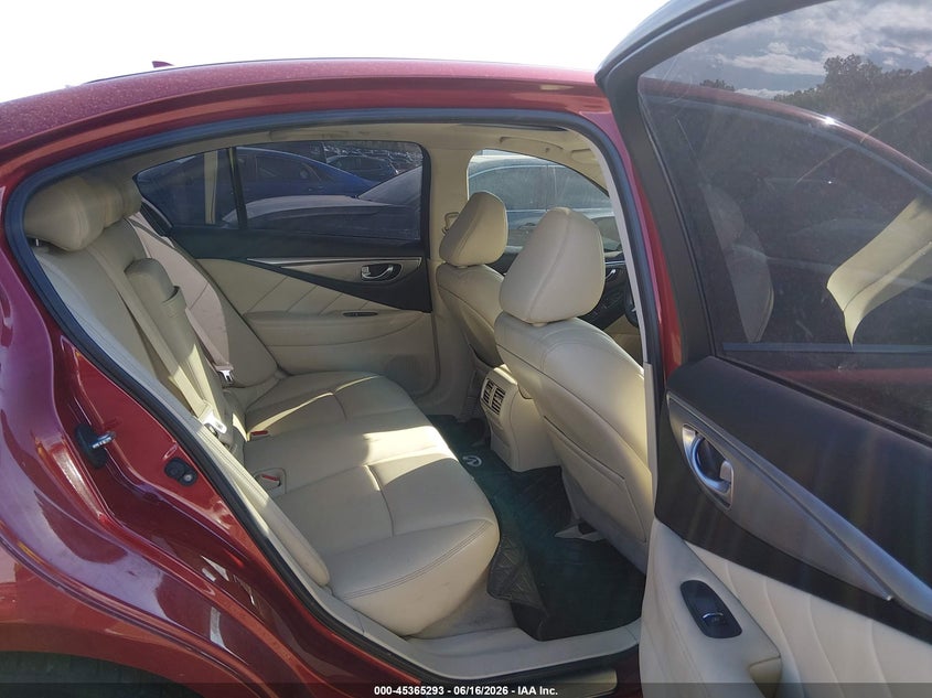 2015 Infiniti Q50 VIN JN1BV7AR1FM405420 IAAI salvage auction — REAR END, Salvage (Illinois), sold $1,500 on 2026-07-22 (photo 8)