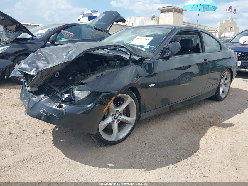 2010 BMW 3 series VIN WBAWB7C58AP048520 IAAI salvage auction — FRONT & REAR, Salvage (Texas), sold $550 on 2026-07-29 (photo 2)