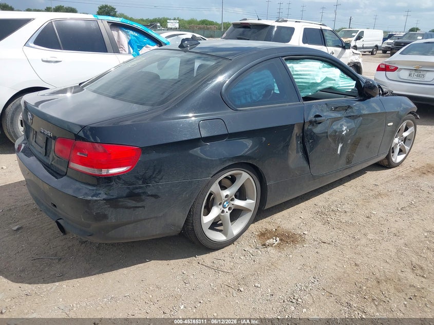 2010 BMW 3 series VIN WBAWB7C58AP048520 IAAI salvage auction — FRONT & REAR, Salvage (Texas), sold $550 on 2026-07-29 (photo 4)