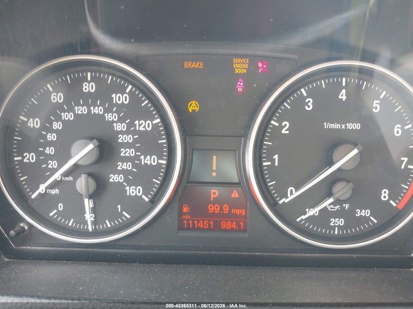 2010 BMW 3 series VIN WBAWB7C58AP048520 IAAI salvage auction — FRONT & REAR, Salvage (Texas), sold $550 on 2026-07-29 (photo 7)