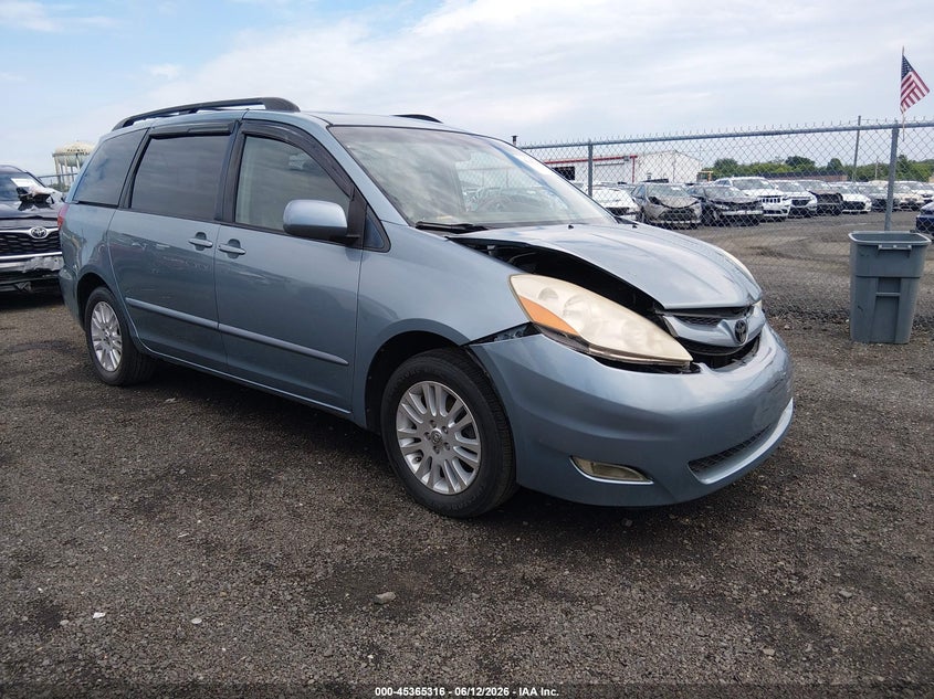 2008 Toyota Sienna VIN 5TDZK22C28S224819 IAAI salvage auction — FRONT END, Salvage (New Jersey), sold $775 on 2026-07-29 (photo 1)