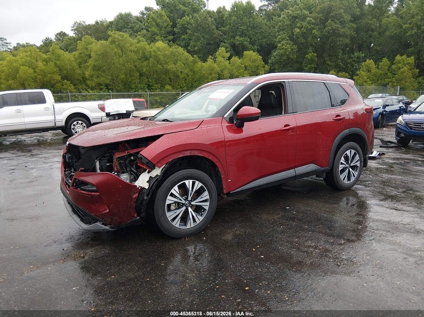 2021 Nissan Rogue VIN JN8AT3BA9MW022718 IAAI salvage auction — FRONT END, Salvage (Mississippi), sold $5,575 on 2026-07-22 (photo 2)