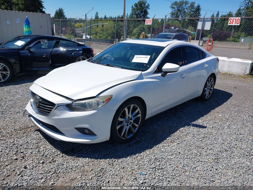 2014 Mazda VIN JM1GJ1W69E1134603 IAAI salvage auction — RIGHT FRONT, Bill Of Sale (Washington), sold $700 on 2026-07-08 (photo 2)