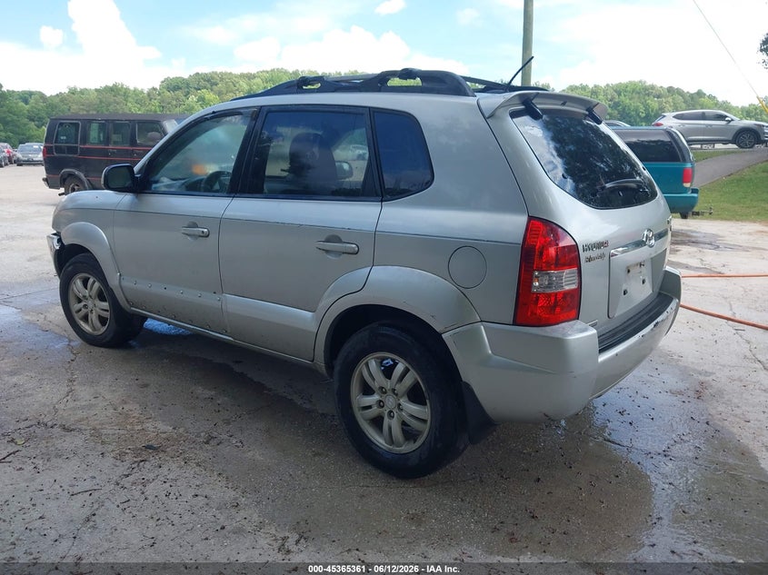 2008 Hyundai Tucson VIN KM8JN12D38U865251 IAAI salvage auction — NORMAL WEAR, Clear (Tennessee), sold $175 on 2026-07-29 (photo 3)