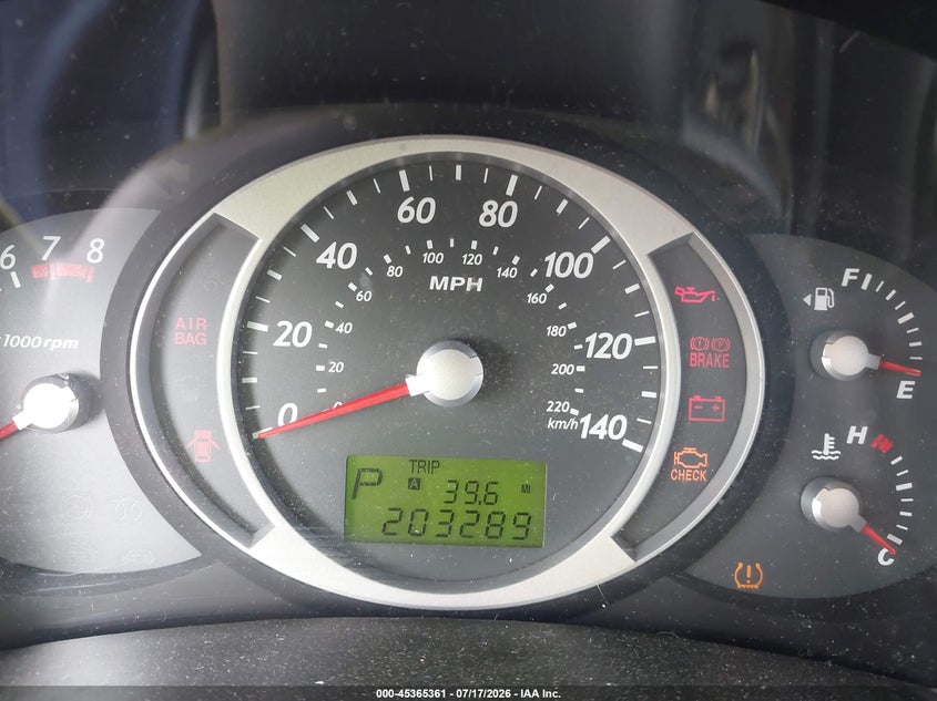2008 Hyundai Tucson VIN KM8JN12D38U865251 IAAI salvage auction — NORMAL WEAR, Clear (Tennessee), sold $175 on 2026-07-29 (photo 7)