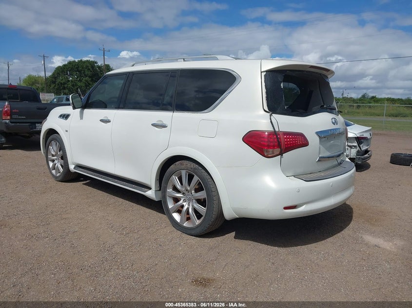 2014 Infiniti Qx80 VIN JN8AZ2NF2E9553002 IAAI salvage auction — REPOSSESSION, Original (Texas), sold $1,900 on 2026-07-07 (photo 3)