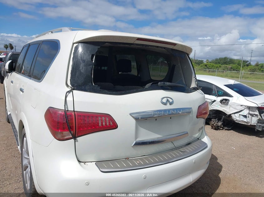 2014 Infiniti Qx80 VIN JN8AZ2NF2E9553002 IAAI salvage auction — REPOSSESSION, Original (Texas), sold $1,900 on 2026-07-07 (photo 6)