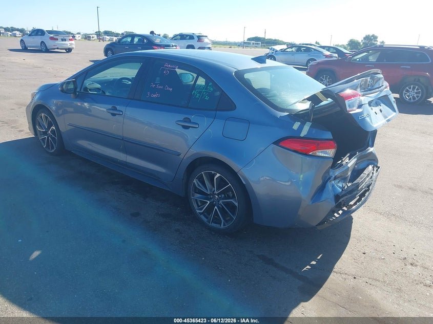 2020 Toyota Corolla VIN 5YFP4RCE7LP013840 IAAI salvage auction — REAR END, Salvage (Minnesota), sold $4,350 on 2026-07-29 (photo 3)