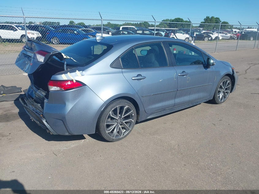 2020 Toyota Corolla VIN 5YFP4RCE7LP013840 IAAI salvage auction — REAR END, Salvage (Minnesota), sold $4,350 on 2026-07-29 (photo 4)