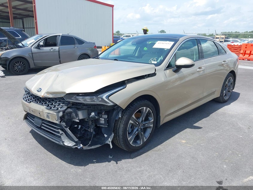 2021 Kia K5 VIN 5XXG34J25MG069994 IAAI salvage auction — FRONT END, Salvage (Illinois), sold $3,800 on 2026-07-28 (photo 2)