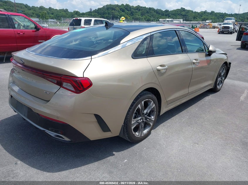 2021 Kia K5 VIN 5XXG34J25MG069994 IAAI salvage auction — FRONT END, Salvage (Illinois), sold $3,800 on 2026-07-28 (photo 4)
