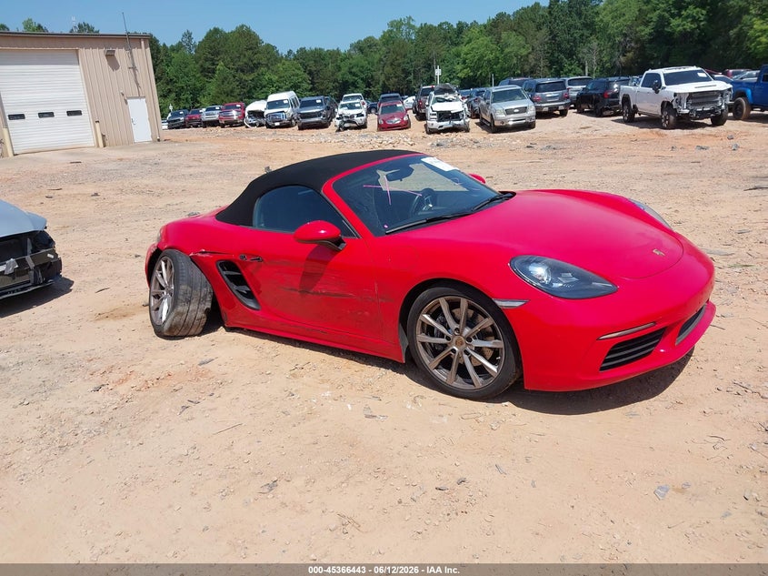 2019 Porsche 718 boxster VIN WP0CA2A82KS210634 IAAI salvage auction — REAR END, Salvage (North Carolina), sold $12,100 on 2026-07-30 (photo 1)