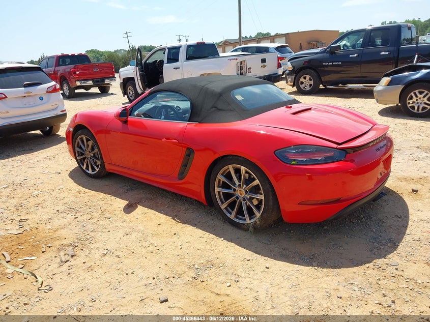 2019 Porsche 718 boxster VIN WP0CA2A82KS210634 IAAI salvage auction — REAR END, Salvage (North Carolina), sold $12,100 on 2026-07-30 (photo 3)