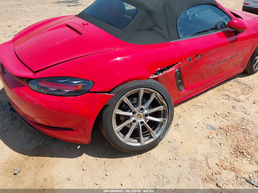 2019 Porsche 718 boxster VIN WP0CA2A82KS210634 IAAI salvage auction — REAR END, Salvage (North Carolina), sold $12,100 on 2026-07-30 (photo 6)