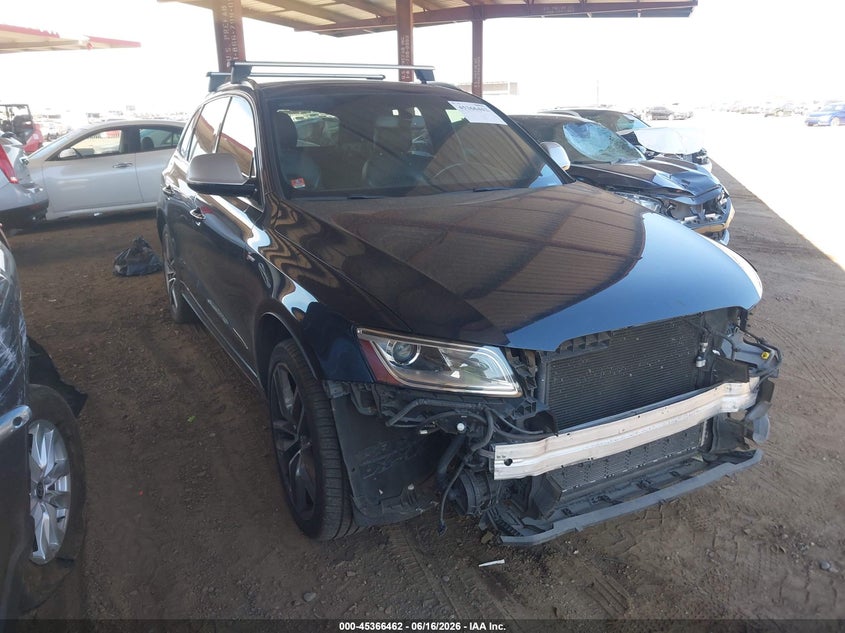 2015 Audi Sq5 VIN WA1CGAFP4FA130122 IAAI salvage auction — FRONT END, Salvage (Arizona), sold $4,350 on 2026-07-14 (photo 1)