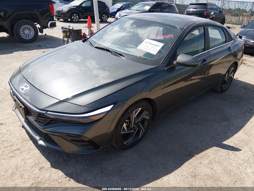 2025 Hyundai Elantra VIN KMHLS4DG3SU975833 IAAI salvage auction — HAIL, Enterprise Vehicles Clear Only (Texas), sold $3,400 on 2026-07-08 (photo 2)
