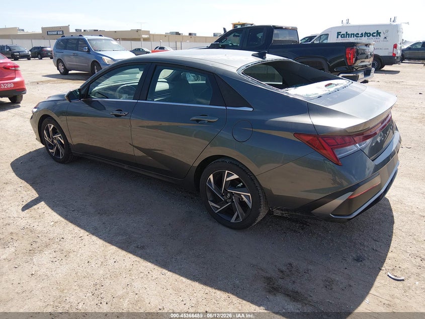 2025 Hyundai Elantra VIN KMHLS4DG3SU975833 IAAI salvage auction — HAIL, Enterprise Vehicles Clear Only (Texas), sold $3,400 on 2026-07-08 (photo 3)