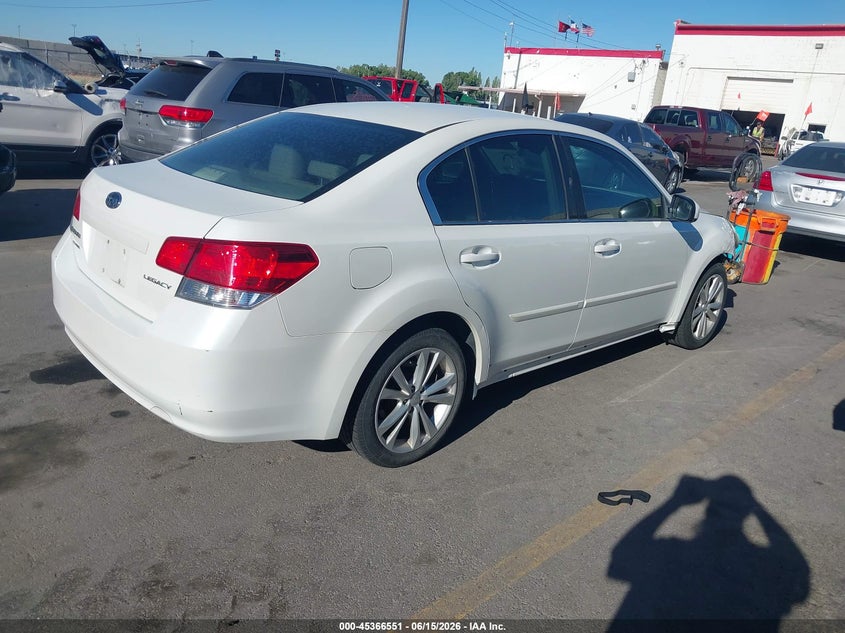 2013 Subaru LEGACY VIN 4S3BMCB67D3029791 IAAI salvage auction — FRONT & REAR, Clear (Utah), sold $275 on 2026-07-09 (photo 4)
