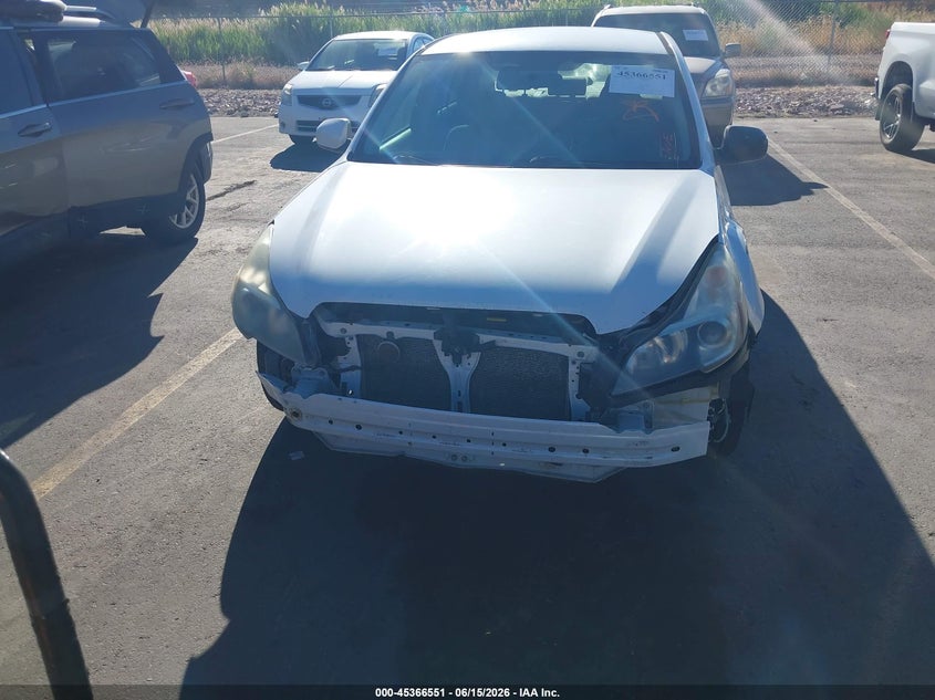 2013 Subaru LEGACY VIN 4S3BMCB67D3029791 IAAI salvage auction — FRONT & REAR, Clear (Utah), sold $275 on 2026-07-09 (photo 6)