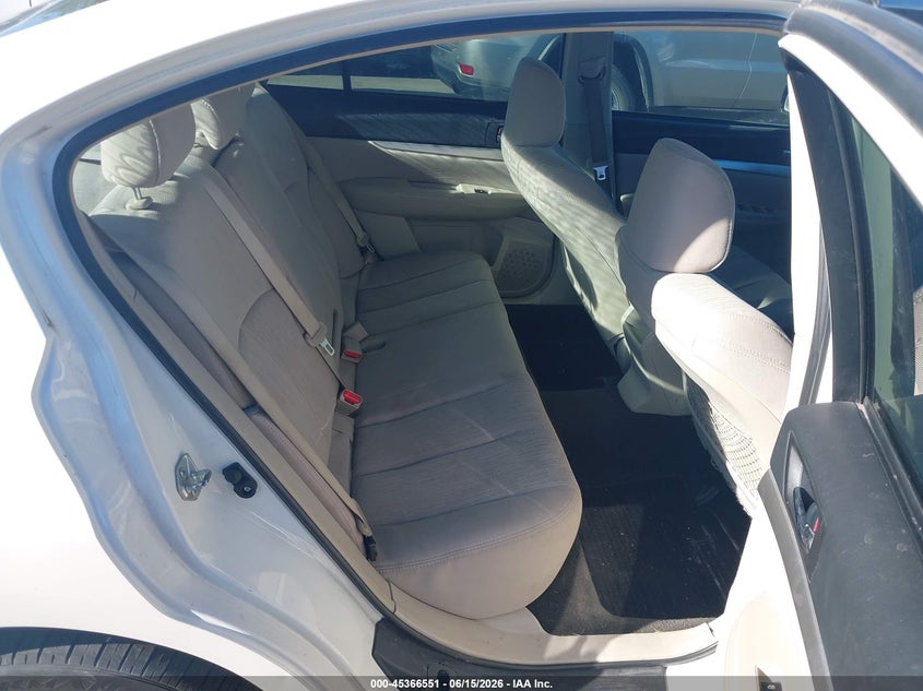 2013 Subaru LEGACY VIN 4S3BMCB67D3029791 IAAI salvage auction — FRONT & REAR, Clear (Utah), sold $275 on 2026-07-09 (photo 8)