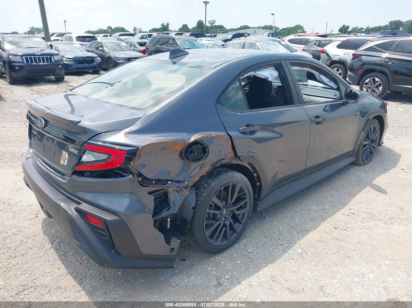 2023 Subaru Wrx VIN JF1VBAF66P9808785 IAAI salvage auction — REAR END, Clear (Illinois), sold $250 on 2026-07-21 (photo 4)