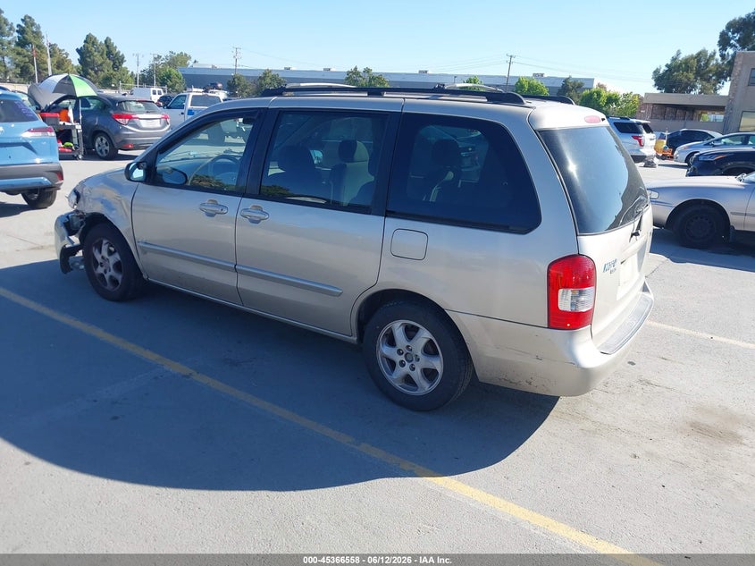 2001 Mazda Mpv VIN JM3LW28Y010196645 IAAI salvage auction — LEFT FRONT, Salvage (California), sold $150 on 2026-07-13 (photo 3)