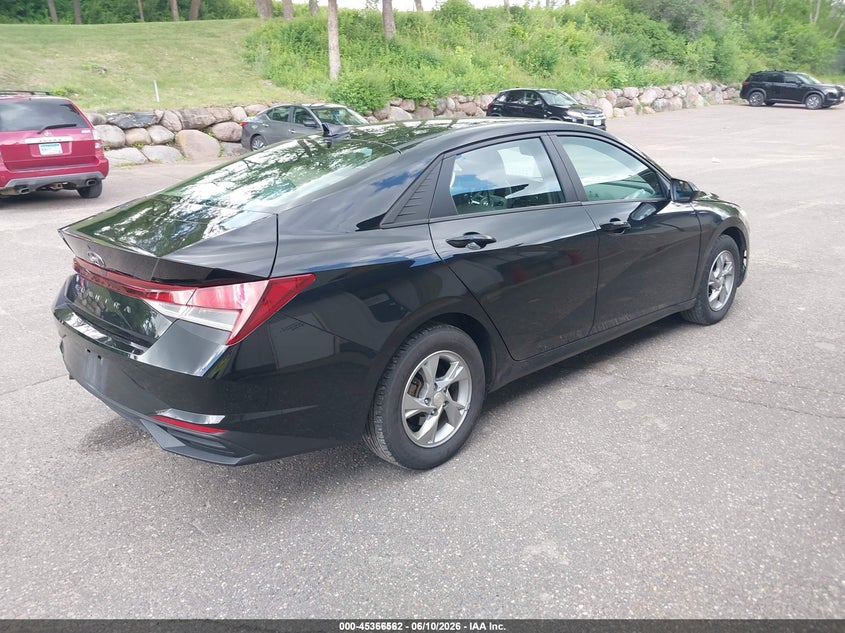 2021 Hyundai Elantra VIN 5NPLL4AG4MH049539 IAAI salvage auction — NORMAL WEAR, Sf97 (Minnesota), sold $7,550 on 2026-07-14 (photo 4)