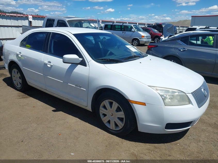 2007 Mercury Milan VIN 3MEHM07Z27R628579 IAAI salvage auction — NORMAL WEAR, Clear (Washington), sold $275 on 2026-07-21 (photo 1)