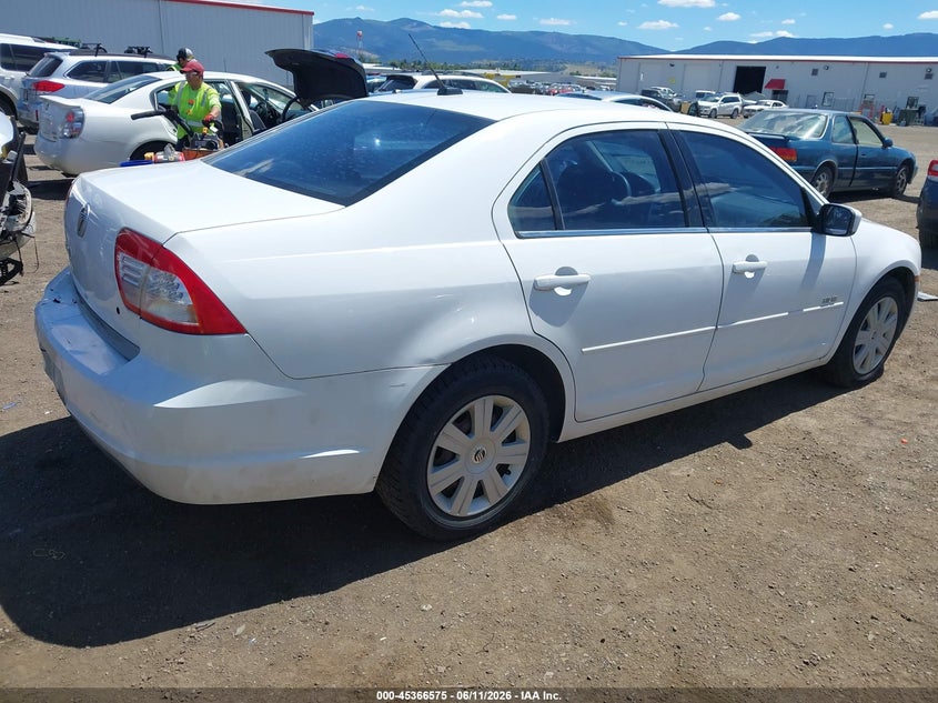 2007 Mercury Milan VIN 3MEHM07Z27R628579 IAAI salvage auction — NORMAL WEAR, Clear (Washington), sold $275 on 2026-07-21 (photo 4)