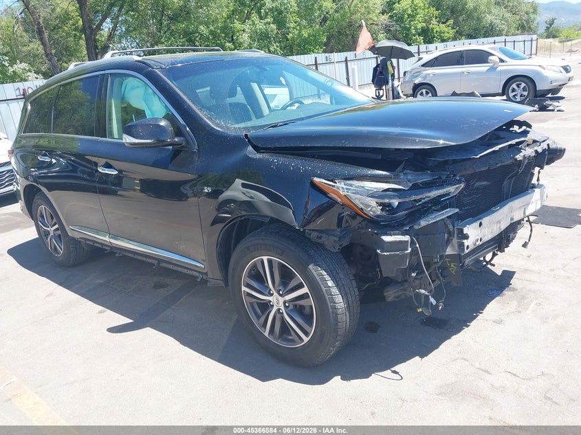 2017 Infiniti Qx60 VIN 5N1DL0MM9HC519401 IAAI salvage auction — FRONT END, Salvage (Utah), sold $1,250 on 2026-07-09 (photo 1)