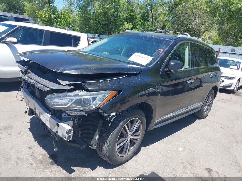 2017 Infiniti Qx60 VIN 5N1DL0MM9HC519401 IAAI salvage auction — FRONT END, Salvage (Utah), sold $1,250 on 2026-07-09 (photo 2)