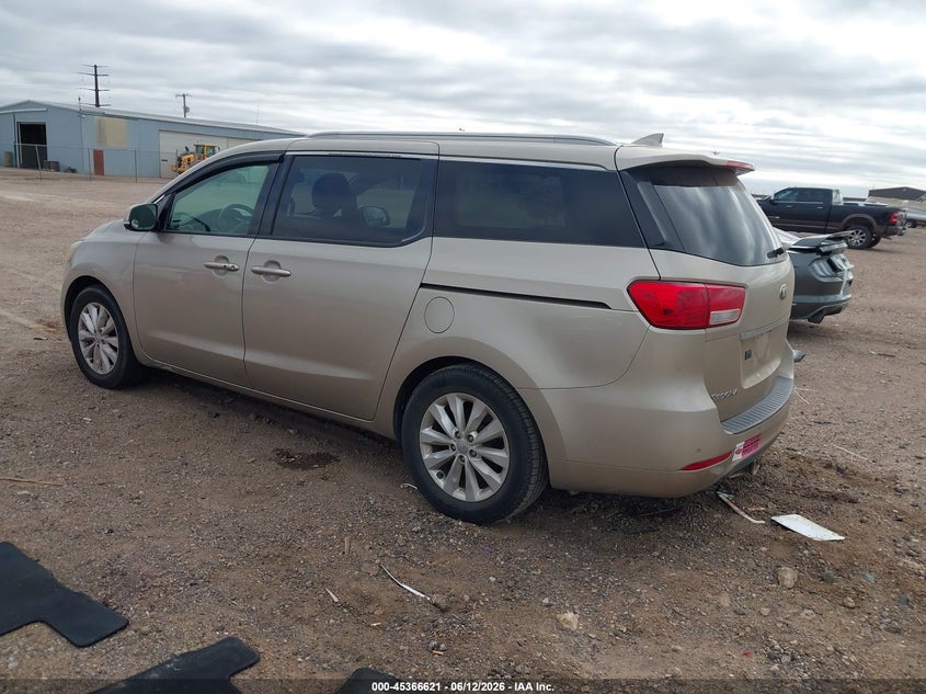 2015 Kia SEDONA VIN KNDMC5C10F6020958 IAAI salvage auction — ENGINE BURN, Salvage (Texas), sold $575 on 2026-07-06 (photo 3)