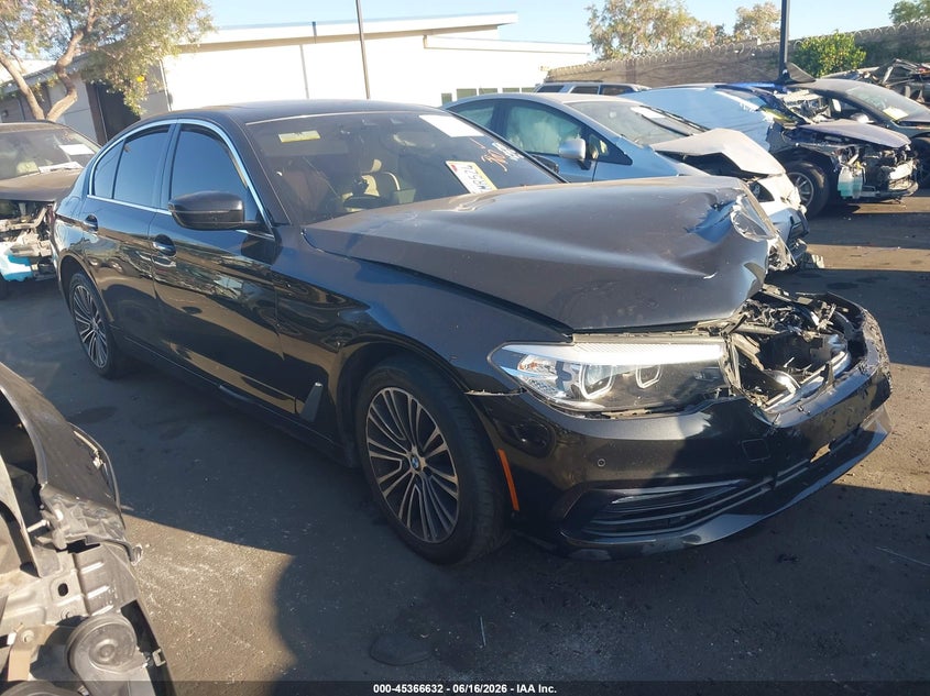 2018 BMW 5er VIN WBAJE5C55JG918116 IAAI salvage auction — FRONT END, Salvage Title, sold $3,400 on 2026-07-24 (photo 1)