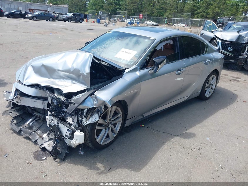 2023 Lexus Is VIN JTHCA1D2XP5128172 IAAI salvage auction — FRONT END, Salvage Title, sold $3,600 on 2026-07-28 (photo 2)
