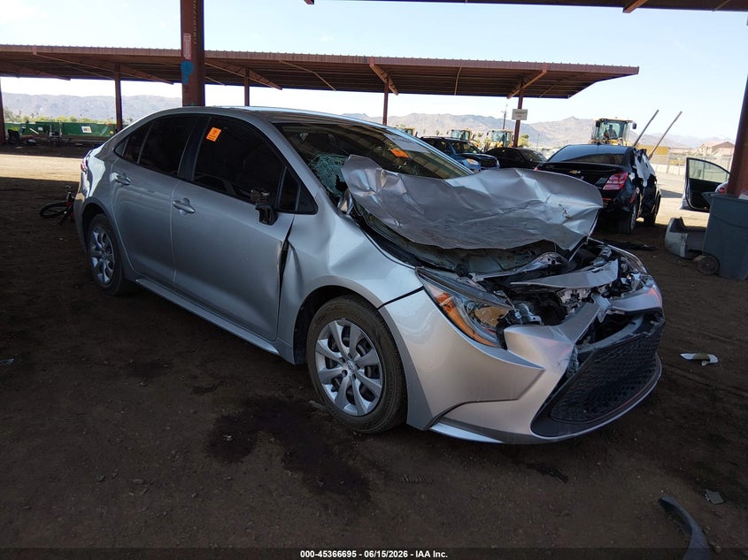 2020 Toyota Corolla VIN JTDEPRAE9LJ090070 IAAI salvage auction — FRONT END, Salvage (Arizona), sold $2,725 on 2026-07-21 (photo 1)