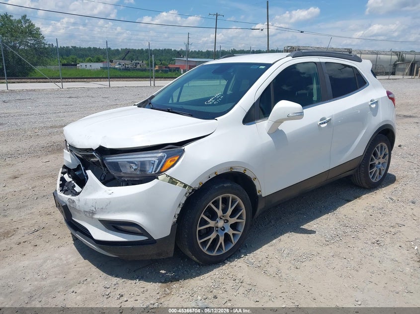 2018 Buick Encore VIN KL4CJ1SBXJB591503 IAAI salvage auction — FRONT END, Salvage (North Carolina), sold $1,150 on 2026-07-31 (photo 2)