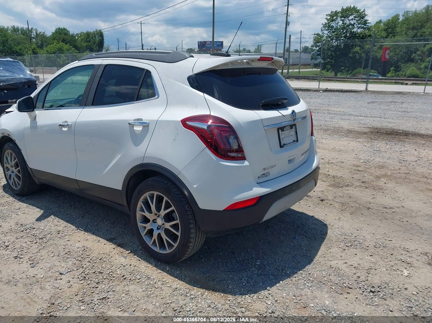 2018 Buick Encore VIN KL4CJ1SBXJB591503 IAAI salvage auction — FRONT END, Salvage (North Carolina), sold $1,150 on 2026-07-31 (photo 3)