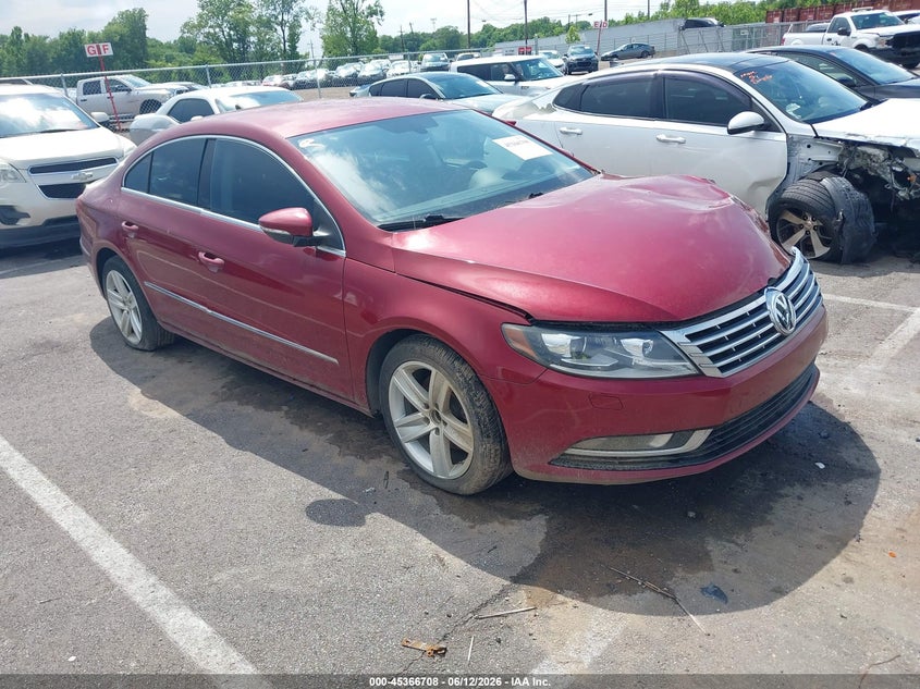 2016 Volkswagen Passat cc VIN WVWBN7AN2GE503944 IAAI salvage auction — NORMAL WEAR, Clear (Tennessee), sold $750 on 2026-07-07 (photo 1)