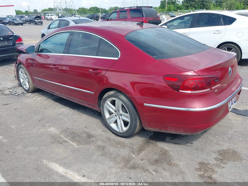 2016 Volkswagen Passat cc VIN WVWBN7AN2GE503944 IAAI salvage auction — NORMAL WEAR, Clear (Tennessee), sold $750 on 2026-07-07 (photo 3)