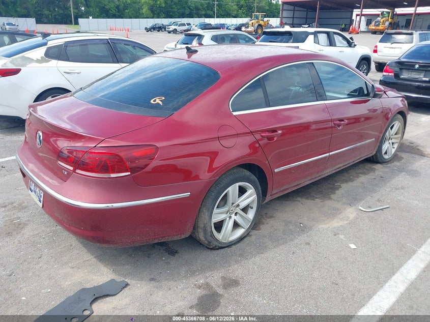 2016 Volkswagen Passat cc VIN WVWBN7AN2GE503944 IAAI salvage auction — NORMAL WEAR, Clear (Tennessee), sold $750 on 2026-07-07 (photo 4)