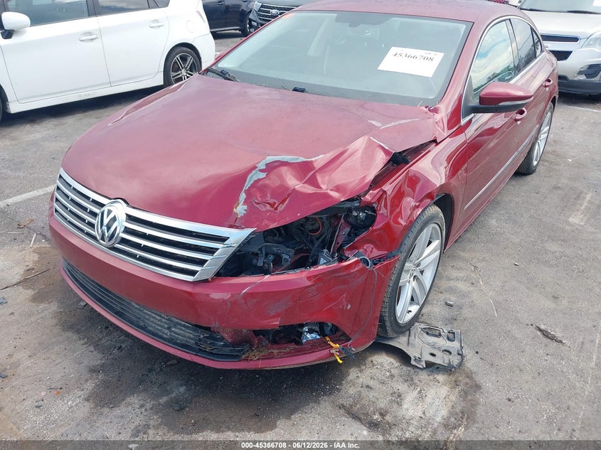 2016 Volkswagen Passat cc VIN WVWBN7AN2GE503944 IAAI salvage auction — NORMAL WEAR, Clear (Tennessee), sold $750 on 2026-07-07 (photo 6)