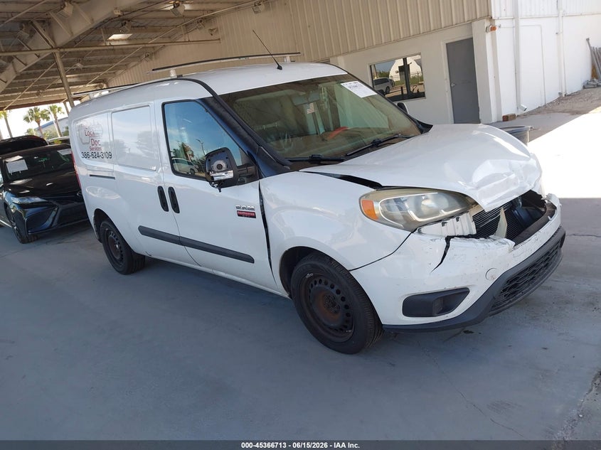 2016 Ram Promaster city VIN ZFBERFBTXG6C18742 IAAI salvage auction — FRONT END, Rebuildable (Florida), sold $650 on 2026-08-05 (photo 1)