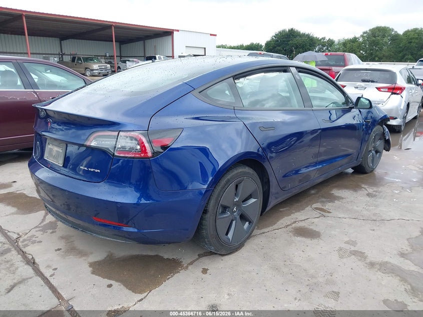 2022 Tesla Model 3 VIN 5YJ3E1EB0NF271518 IAAI salvage auction — FRONT END, Salvage (Texas), sold $5,700 on 2026-07-09 (photo 4)
