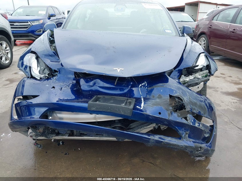 2022 Tesla Model 3 VIN 5YJ3E1EB0NF271518 IAAI salvage auction — FRONT END, Salvage (Texas), sold $5,700 on 2026-07-09 (photo 6)
