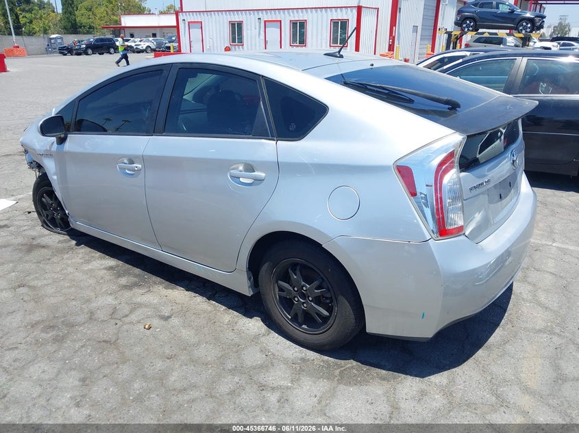 2013 Toyota Prius VIN JTDKN3DUXD5648799 IAAI salvage auction — NORMAL WEAR, Clear - Dealer Only (California), sold $1,525 on 2026-07-09 (photo 3)