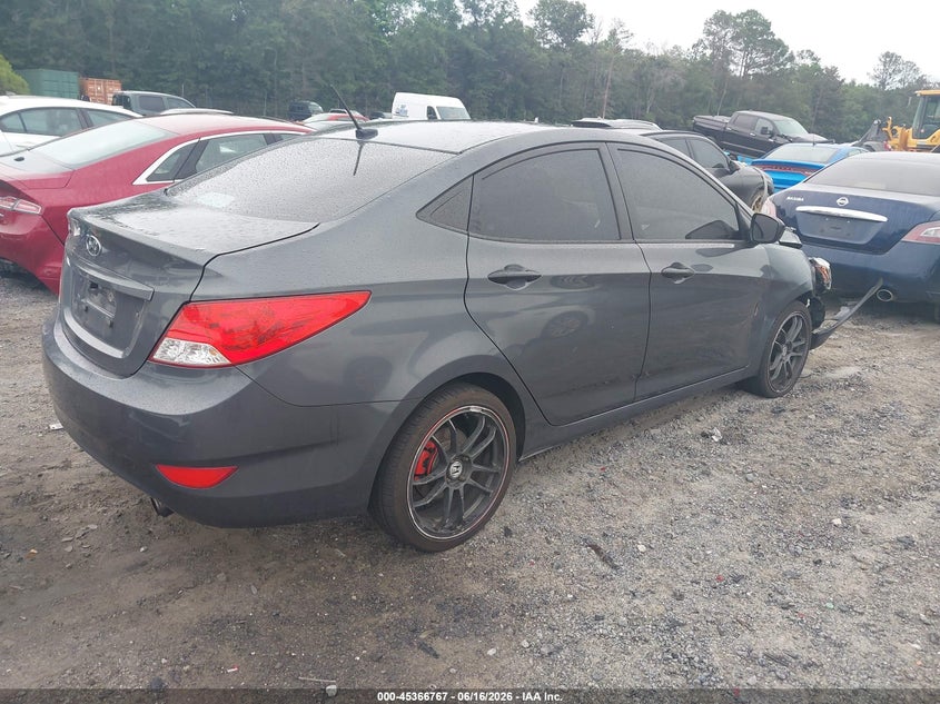2012 Hyundai Accent VIN KMHCT4AE7CU088205 IAAI salvage auction — RIGHT FRONT, Salvage (South Carolina), sold $350 on 2026-07-21 (photo 4)