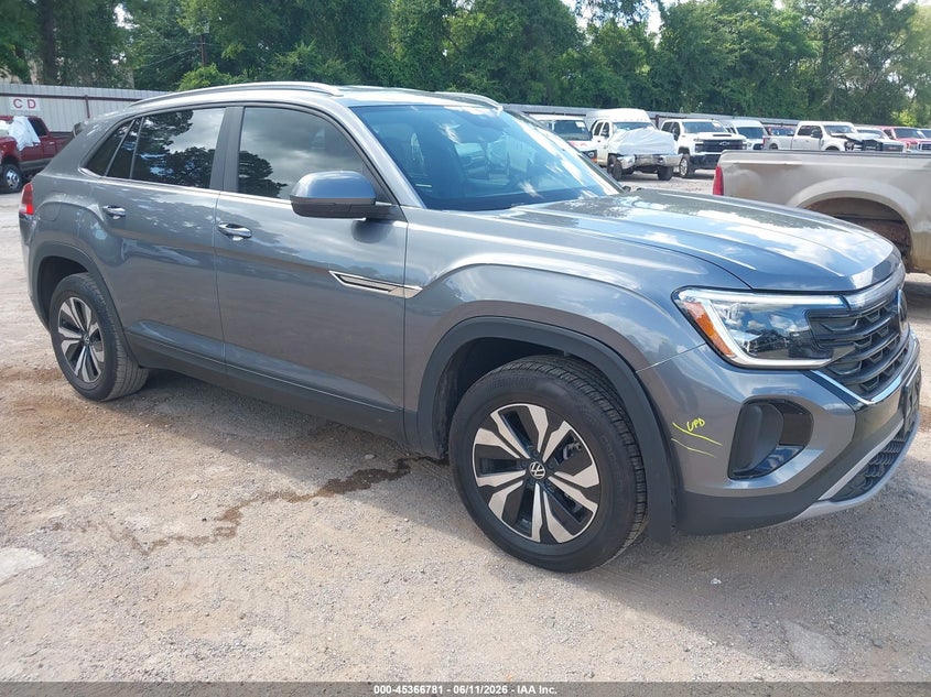 2024 Volkswagen Atlas cross sport VIN 1V2DE2CA3RC203171 IAAI salvage auction — LEFT SIDE, Original (Texas), sold $8,600 on 2026-08-22 (photo 1)
