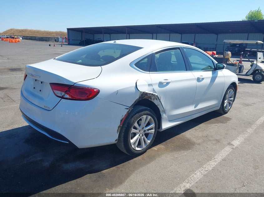 2015 Chrysler 200 VIN 1C3CCCAB0FN624869 IAAI salvage auction — RIGHT SIDE, Salvage Title, sold $25 on 2026-07-31 (photo 4)