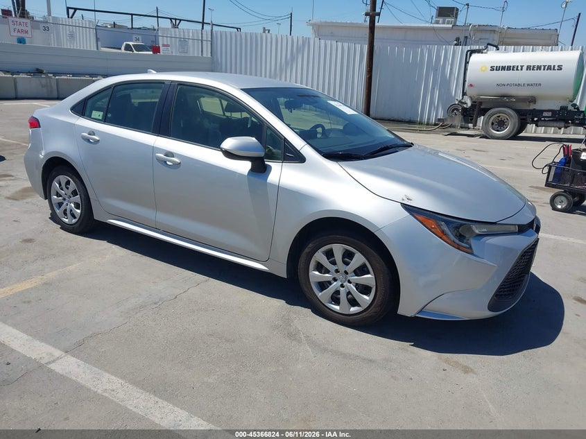 2021 Toyota Corolla VIN JTDEPMAE9MJ148019 IAAI salvage auction — LEFT SIDE, Salvage (California), sold $4,350 on 2026-07-08 (photo 1)