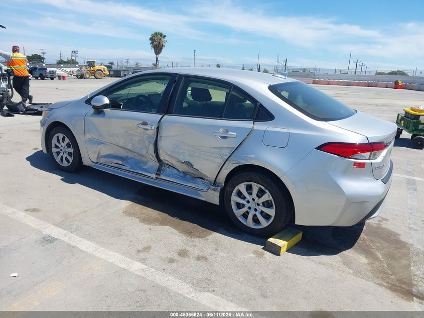 2021 Toyota Corolla VIN JTDEPMAE9MJ148019 IAAI salvage auction — LEFT SIDE, Salvage (California), sold $4,350 on 2026-07-08 (photo 3)